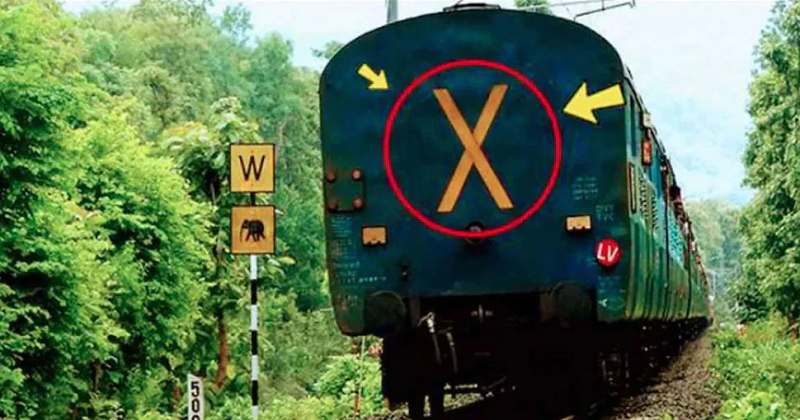 ટ્રેન પાછળ X નું નિશાન કેમ હોય છે?, કારણ જાણીને ચોંકી જશો, આ છે તેનું કારણ