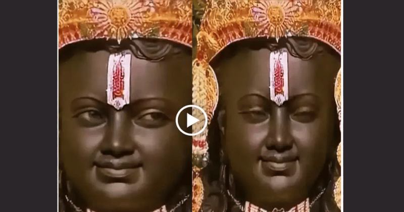 રામલલાની મૂર્તિ ઝબકી, AIની અજાયબી જોઈને ‘રામભક્તો’ થયા ખુશ, વીડિયો થયો વાયરલ